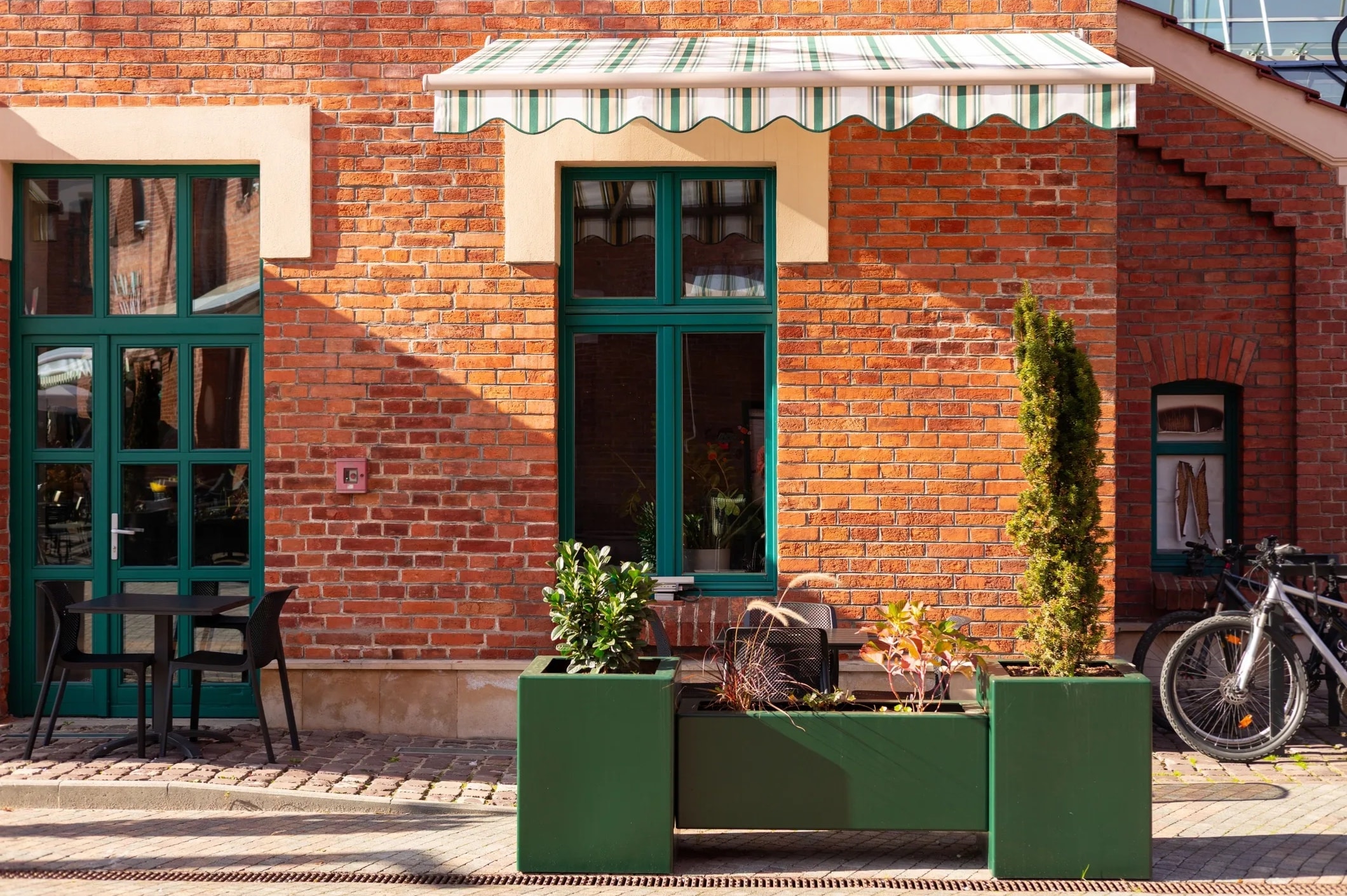 Modern commercial business premises